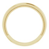 14K Yellow Milgrain Matching Band photo 2