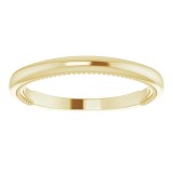 14K Yellow Milgrain Matching Band photo 3