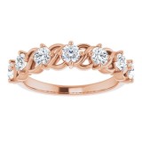 14K Rose 7/8 CTW Diamond Anniversary Band photo 3