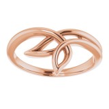 14K Rose Freeform Ring photo 3