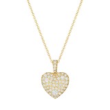 Henri Daussi 18k Yellow Gold Diamond Pendant photo