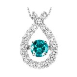 Gems One 14KT White Gold & Diamond Rhythm Of Love Neckwear Pendant  - 1-1/2 ctw photo