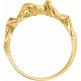 14K Yellow Freeform Ring photo 2