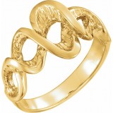 14K Yellow Freeform Ring photo