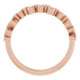 14K Rose 1/5 CTW Diamond Anniversary Band photo 2