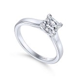 Gabriel & Co 14K White Gold Enid Solitaire Diamond Engagement Ring photo 3