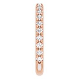 14K Rose 5/8 CTW Diamond French-Set Anniversary Band photo 4