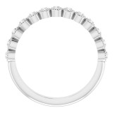 14K White 1/8 CTW Diamond Anniversary Band photo 2