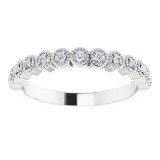 14K White 1/8 CTW Diamond Anniversary Band photo 3