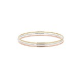 Carla Set of Three 14k Tri Tone Plain Bangles photo