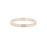 Carla Set of Three 14k Tri Tone Plain Bangles photo