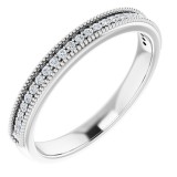 14K White 1/4 CTW Diamond Anniversary Band photo