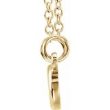 14K Yellow Tiny Poshu00ae Infinity-Inspired 16-18 Necklace photo 2