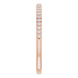14K Rose 1/8 CTW Diamond Anniversary Band photo 4