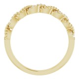 14K Yellow .08 CTW Diamond Stackable Ring photo 2