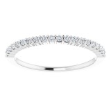 14K White 1/6 CTW Diamond Anniversary Band photo 3