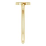 14K Yellow Initial S Ring photo 4