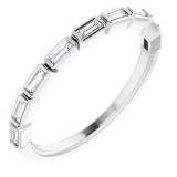 14K White 1/5 CTW Diamond Anniversary Band photo