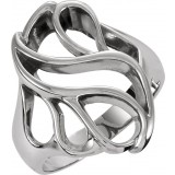 14K White Metal Fashion Ring photo