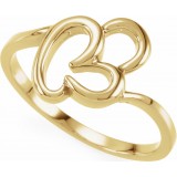 14K Yellow Freeform Remount Ring photo