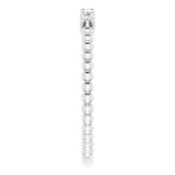14K White 1/6 CTW Diamond Stackable Ring photo 4