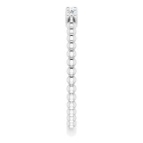 14K White 1/6 CTW Diamond Stackable Ring photo 4