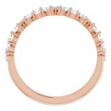 14K Rose 1/2 CTW Diamond Anniversary Band photo 2