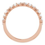 14K Rose 1/2 CTW Diamond Anniversary Band photo 2