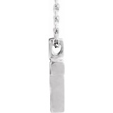 14K White Petite Cross 16-18 Necklace photo 2