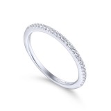 Gabriel & Co. 14k White Gold Contemporary Anniversary Wedding Band photo 3