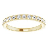 14K Yellow 1/2 CTW Diamond French-Set Anniversary Band photo 3