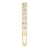 14K Yellow 1/2 CTW Diamond French-Set Anniversary Band photo 4