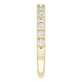 14K Yellow 1/2 CTW Diamond French-Set Anniversary Band photo 4