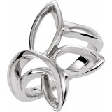 14K White Freeform Remount Ring photo