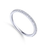 Gabriel & Co. 14k White Gold Contemporary Anniversary Wedding Band photo 3