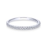 Gabriel & Co. 14k White Gold Contemporary Anniversary Wedding Band photo