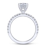 Gabriel & Co. 14k White Gold Contemporary Straight Engagement Ring photo 2