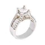 Jewelry Innovations 14K White Gold Semi Mount Engagement Ring photo