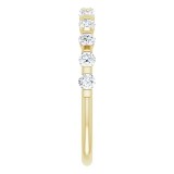 14K Yellow 1/2 CTW Diamond Anniversary Band photo 4