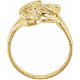 14K Yellow Freeform Remount Ring photo 2