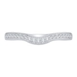Shah Luxury 14K White Gold Diamond Wedding Band photo