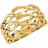 14K Yellow Freeform Ring photo