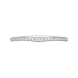 Shah Luxury Round Diamond Half-Eternity Wedding Band In 14K White Gold photo