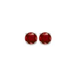 Gems One 14Kt White Gold Ruby (1/2 Ctw) Earring photo