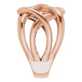 14K Rose Criss-Cross Ring photo 4