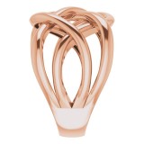 14K Rose Criss-Cross Ring photo 4