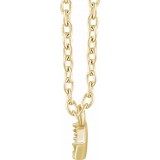 14K Yellow .05 CTW Diamond Bar 16-18 Necklace photo 2