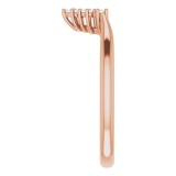 14K Rose .06 CTW Diamond Matching Band photo 4