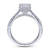 Gabriel & Co. 14k White Gold Infinity Straight Engagement Ring photo 2
