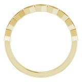 14K Yellow Stackable Geometric Ring photo 2